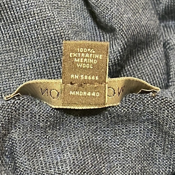 Nordstrom Men 100% Extra Fine Merino Wool Long Sleeve Sweater Shirt Size M - Picture 12 of 12